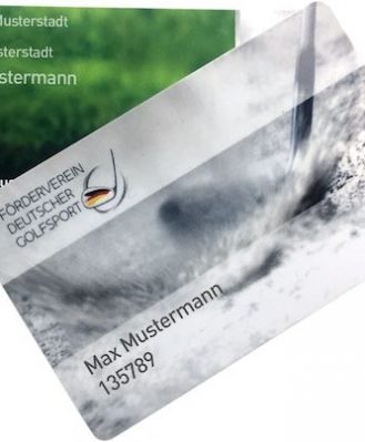 Golf Fernmitgliedschaft FDG Mitgliedsausweis